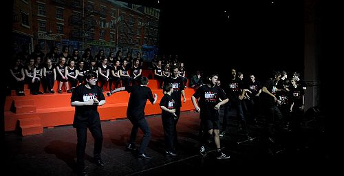 The cast of "The Idiot's Guide to Broadway"