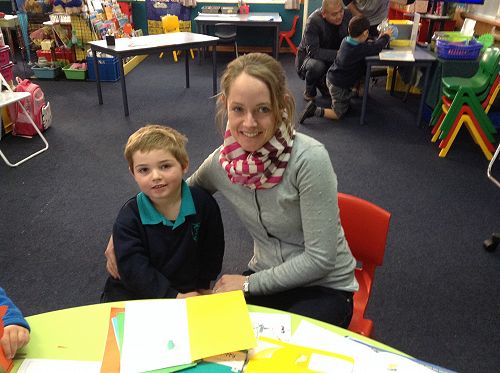 Harry shared his writing book, publishing and spelling with his Mum. We are so proud of his progress.