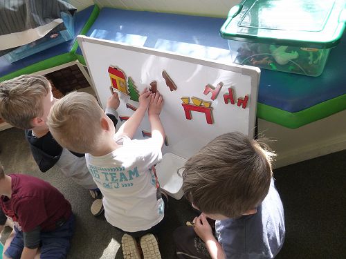 Opportunities for engaging in literacy and drama.