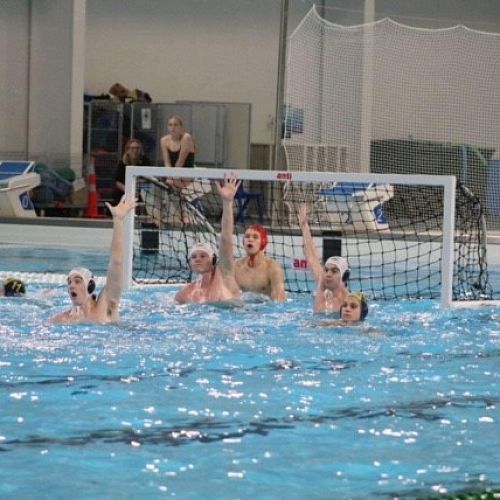 The New Zealand U18 Water Polo team in action against Australia in Hastings.