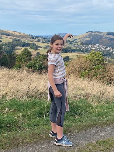 Harriet climbed the Pineapple Track during her time in lockdown.  No pineapples in sight!