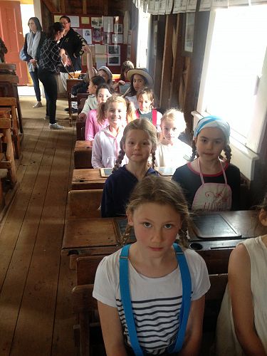 The school experience was brilliant! We wrote on slates and were careful to be polite.