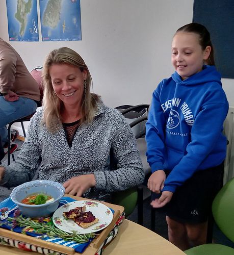 Our Librarian Emma was chosen as our guest diner.
