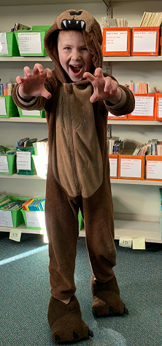 Tobias at his school’s Book Character Day