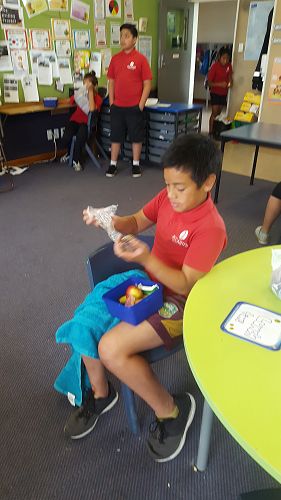 Students enjoying the lunches provided by Villa Maria - T4 2017