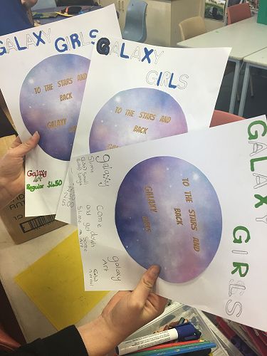 Prep posters in Room 15...