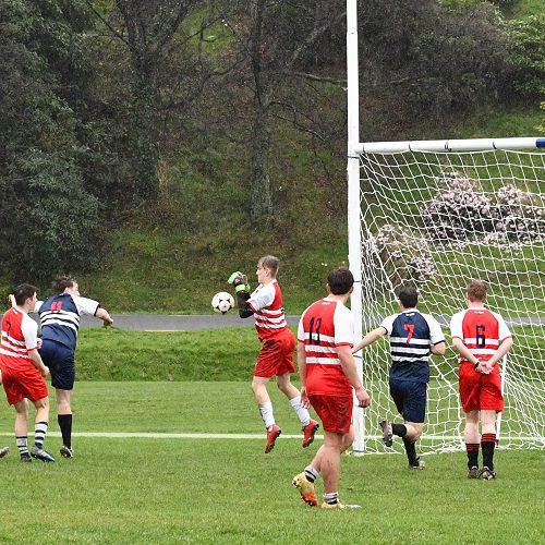 Staff v Prefects Football match