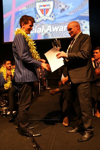 THE SCOTT FAMILY CUP AND SCHOLARSHIP FOR THE STUDENT WHO MOST EXEMPLIFIES THE SCHOOL MOTTO "VIRTUTE SCIENTIAM COMPLETE" SCHOLARSHIP = $500.00 - THOMAS BELL