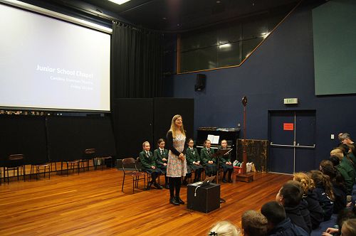 Dr Macleod welcomes the Junior School