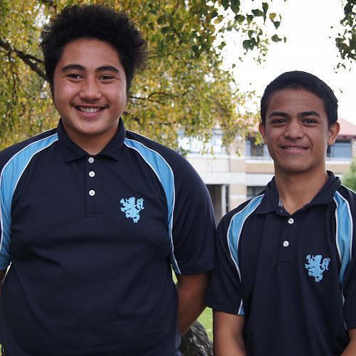 Mahonri Auva'a (left) & Emmanuel Ventura. Top Year 9 & Year 10 Weekly Notes respectively.