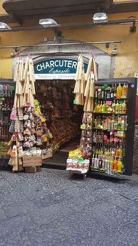Traditional Italian food shop, Spaccanopoli, Naples