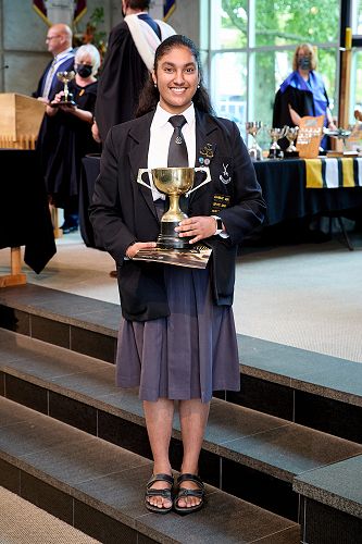 Saniya Kansal awarded the Rodney Hamel Cup