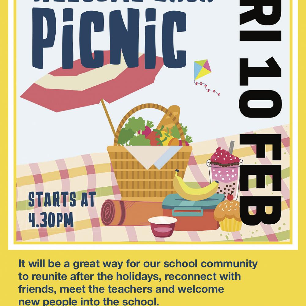 Back Picnic TODAY!! — Term One Week Two