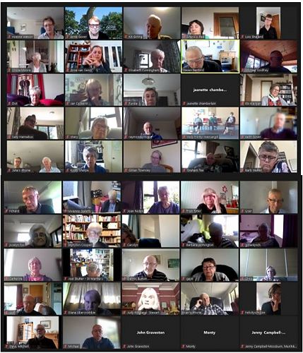 Some of the Zoom participants on 26 February 2022