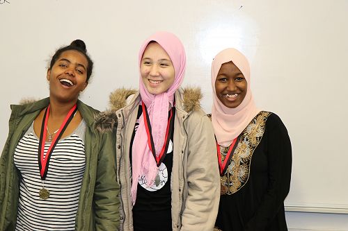 Senior Girls, Zigba Yismaw, Sahar Arefi, Najah Mohamed