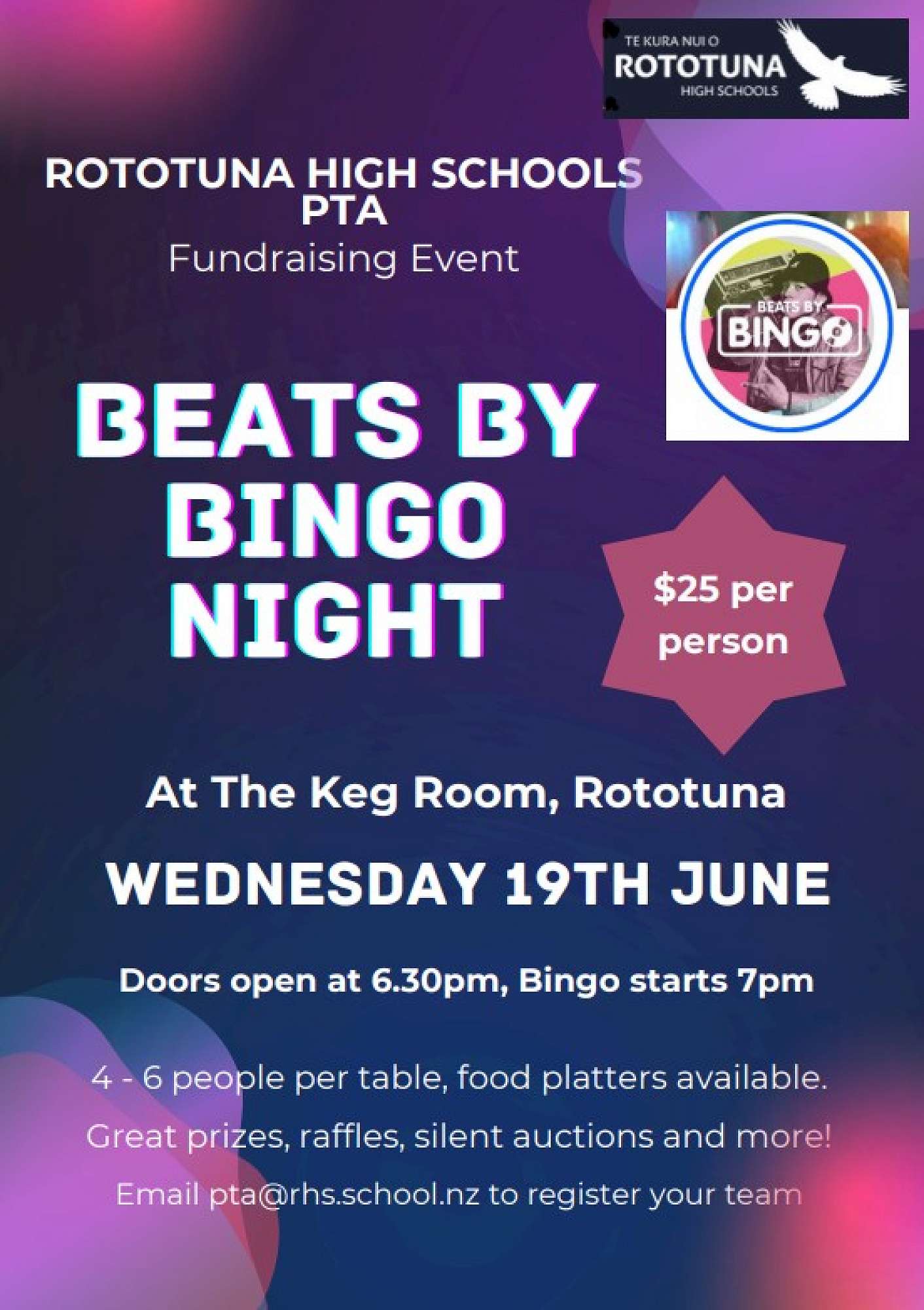 Beats by Bingo - PTA Fundraiser
